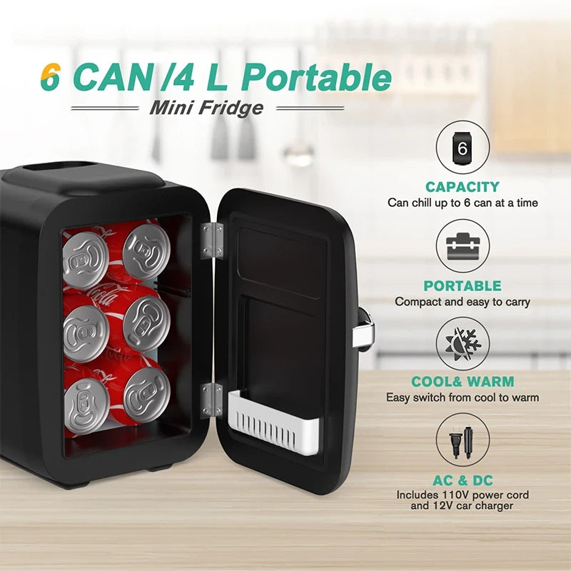 Compact Personal Mini Fridge